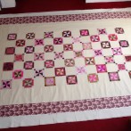 Louise’s Cherry chocolate quilt top – done!