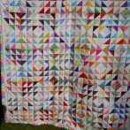 9-patch HST quilt finish