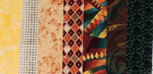 7 Fabrics for 9 blocks