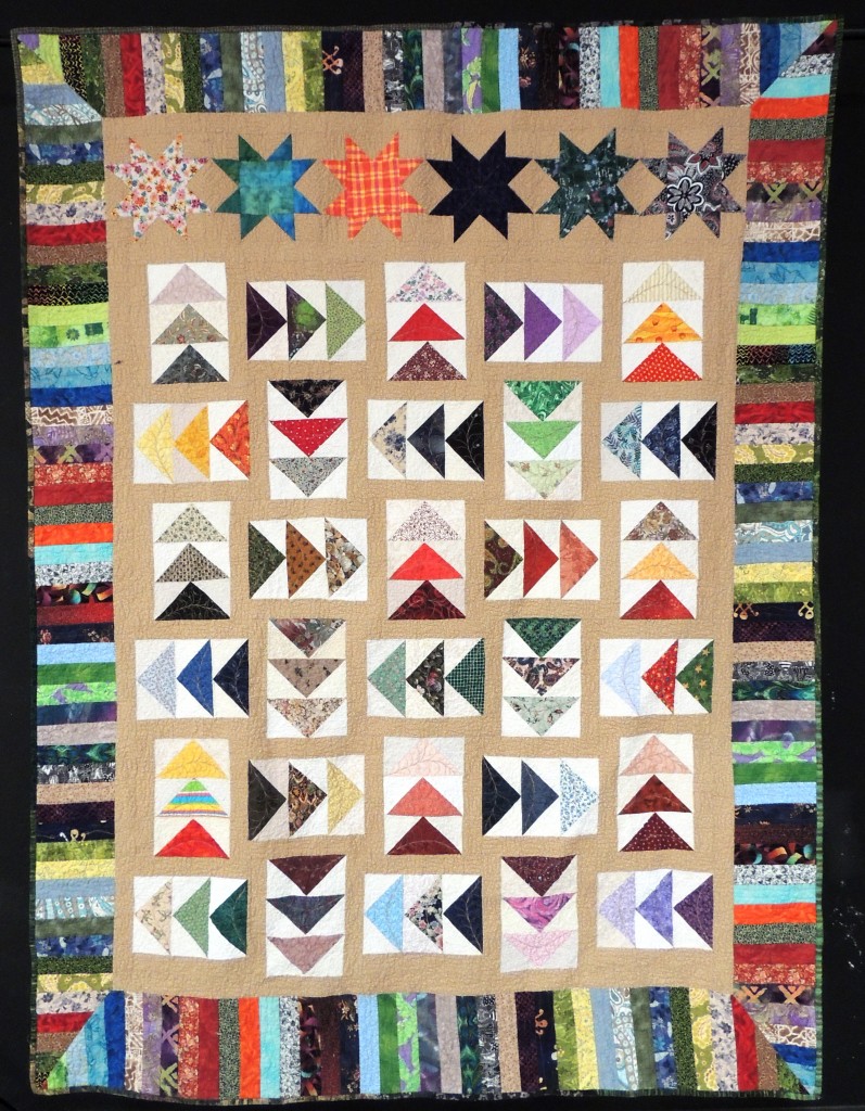 Sophie's scrappy geese quilt, Finding my Way