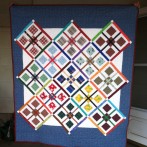 Baby quilt with the plaids….