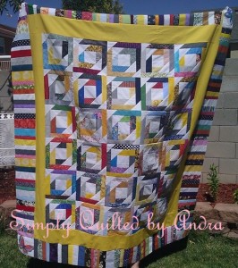 pineapple scrap quilt