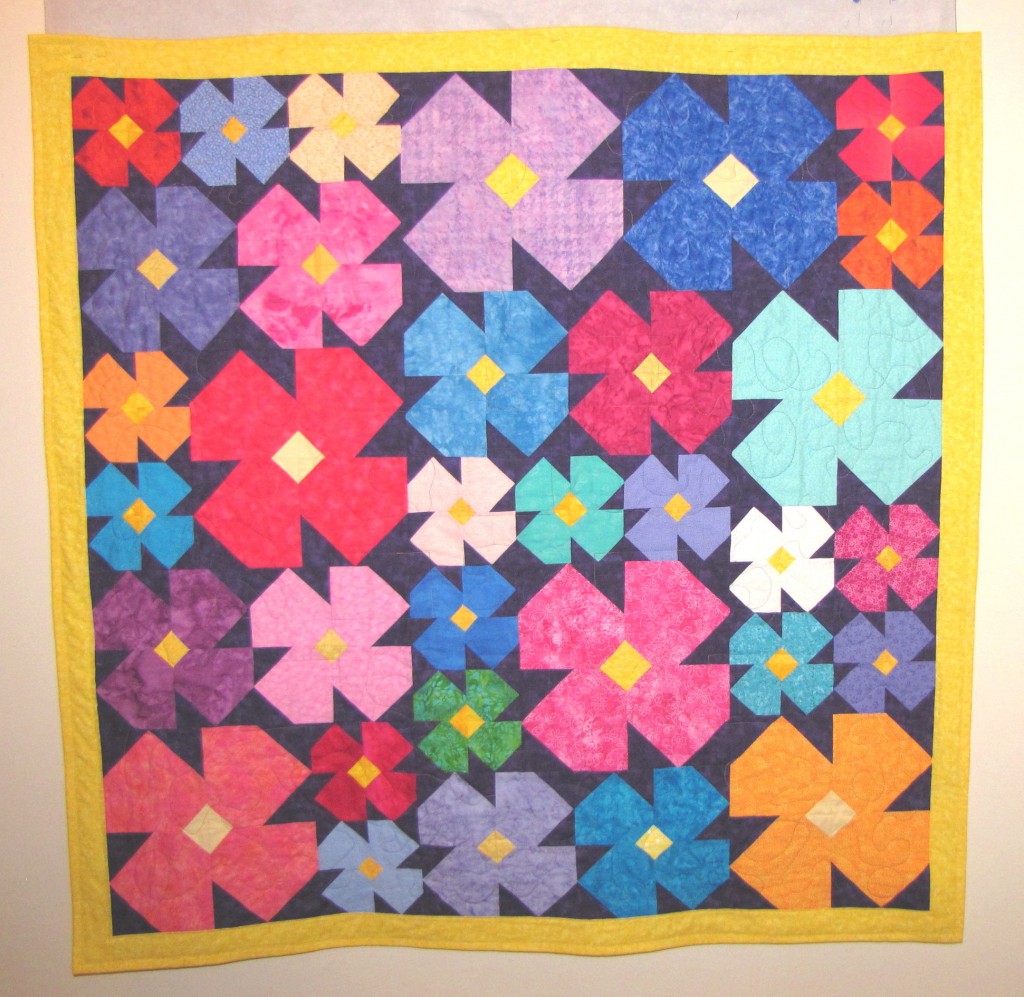 Rani's ret quilt 1-30-14 violets