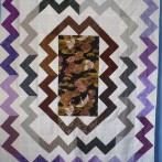 Quilt top from Chevron blocks