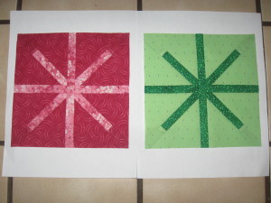 2 spokes made -- so far.   Had not evermade this pattern before and love it.  This pattern and the coloring requirments will make a colorful and fun quilt.  I can wish I might be 1 of the winners?