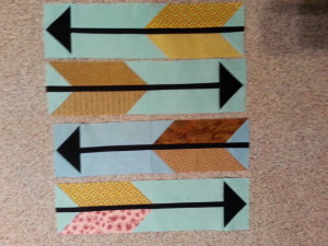 finished my four arrow blocks