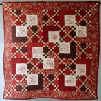 Another Redwork and Double 9-Patch Quilt