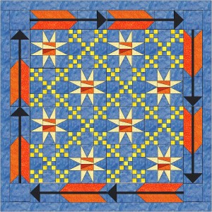 Star-Chain-Arrow-Quilt