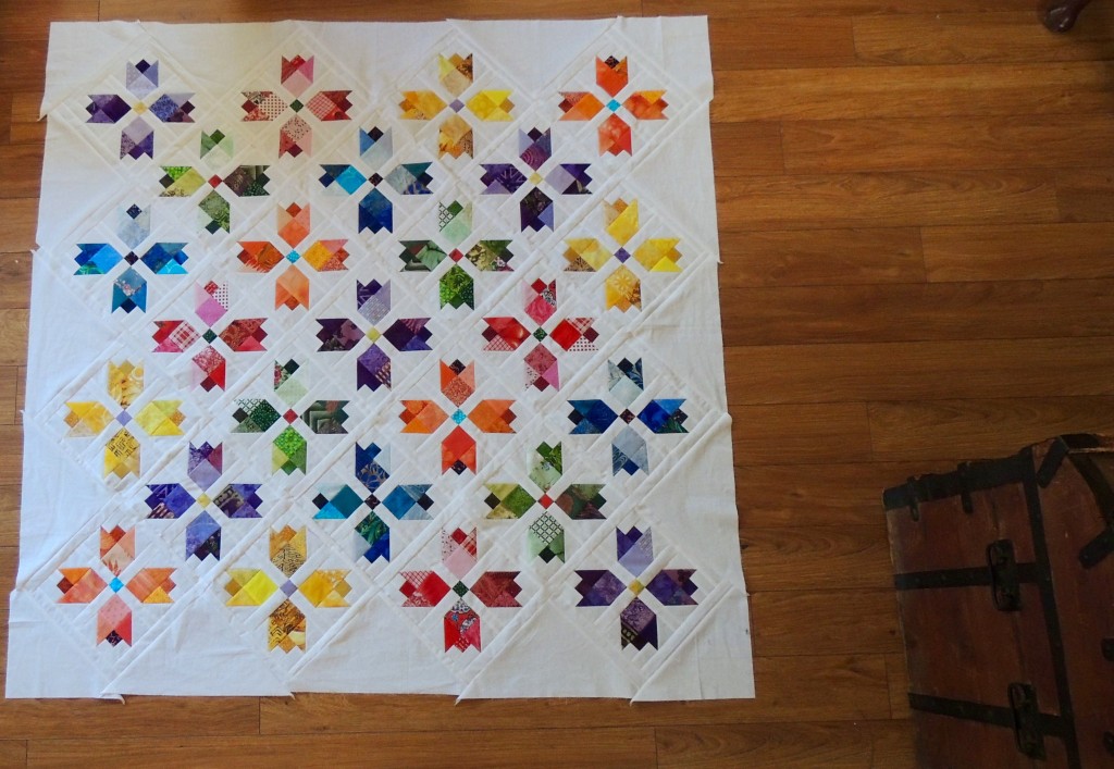 Sophie-ScrappyTulipQuilt