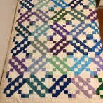 Finally a completed quilt from Jacob Ladder Block Lotto win 2012