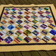 Strip quilt finished at last