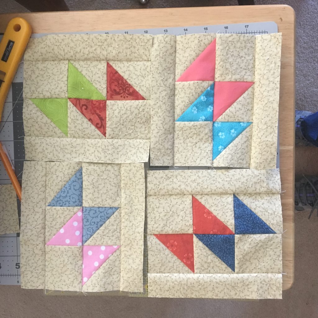 Late start this morning at school. I used that time to make 4 blocks. It’s been so long since I played! Feels good to be in the running this time. 