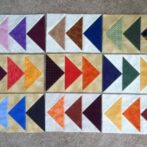 flying geese, all 9 of them