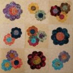 9 Fused Flower Applique