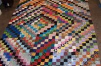 Scrappy Trips quilt top