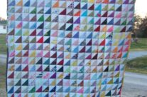 Scrappy triangles finished