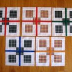 April Plaid Blocks & triangle blocks on their way