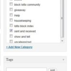 A reminder about Categories and Tags
