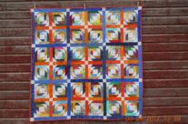 Pineapple scrappy quilt