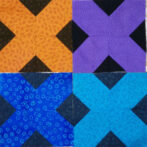 Four Easy X blocks by Debbie