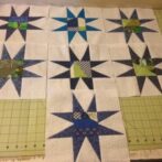 Made Fabric Stars for April