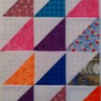Two more scrappy triangles from Ginny