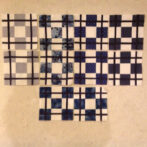 Five pairs of plaid blocks