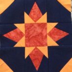 A fall twinkle block from Ginny