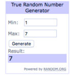 The July Winner is …