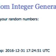 The Last Winners of 2016 are …