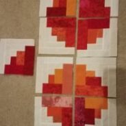 Fireball Log Cabin Blocks