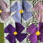 Five violet blocks