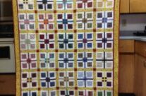 Finished plaid blocks quilt