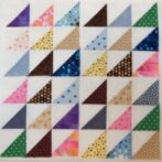 March scrappy triangle blocks