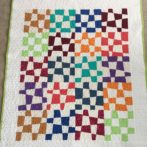Baby quilt from old blocks